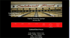 Desktop Screenshot of caldwellbowl.net