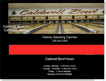 Tablet Screenshot of caldwellbowl.net
